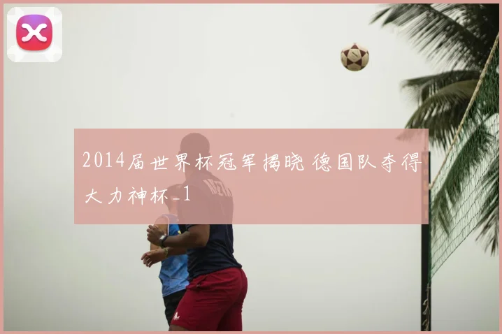 2014届世界杯冠军揭晓 德国队夺得大力神杯_1